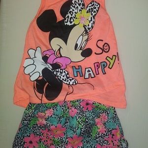 Minnie Mouse Short Set